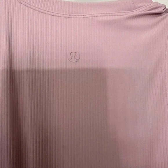 Lululemon Athletica Pink Ribbed Bodycon Midi Dress - Picture 4 of 6